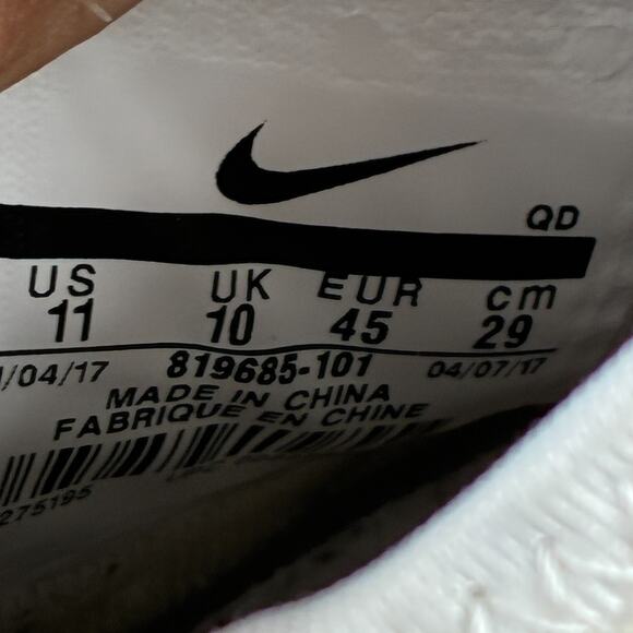 Nike Air Huarache Run Ultra White Beige Sneakers 819685-101 Men's Size 11 - Picture 10 of 11